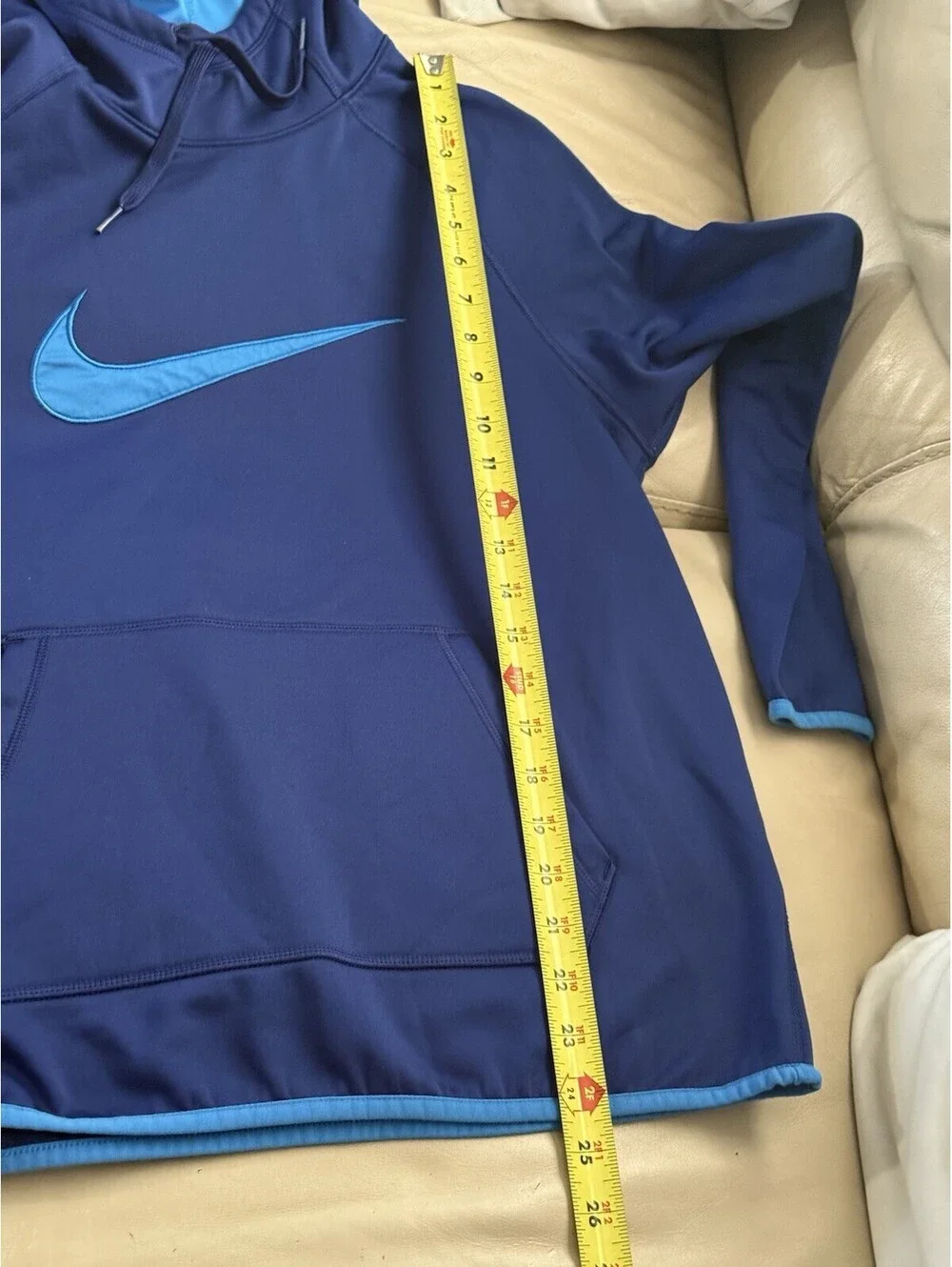 Nike Therma Fit Blue Hoodie size Kids Medium